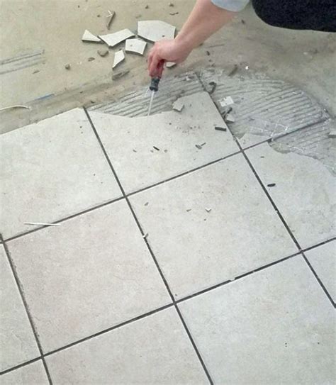 How to Remove Tile (Ugh!) - The Honeycomb Home