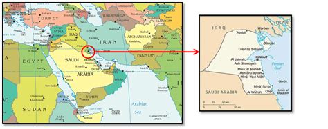 Kuwait World Map