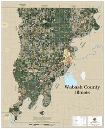 Wabash County Illinois 2020 Aerial Wall Map | Mapping Solutions