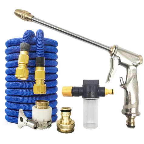 Water Gun Garden Hose Nozzle Spray Adjustable High Pressure Power ...