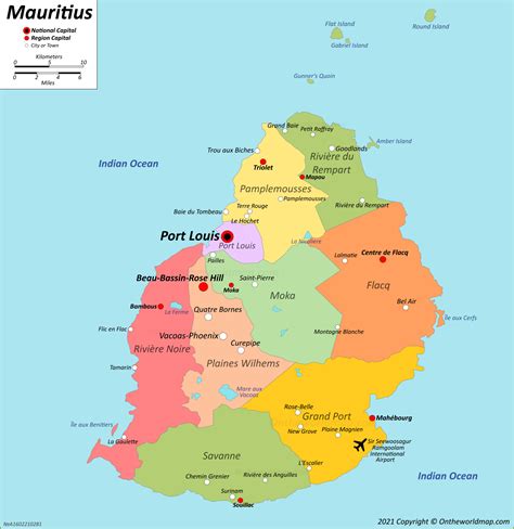 Mauritius Map | Maps of Republic of Mauritius