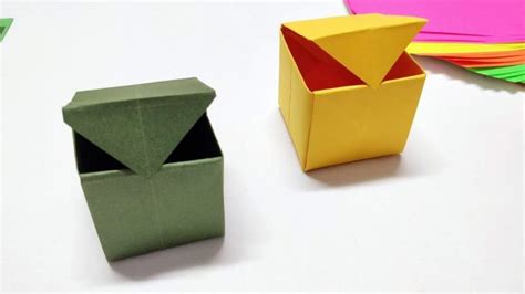 Origami Boxes With Lids Origami Box With Lid How To Make Origami Box ...