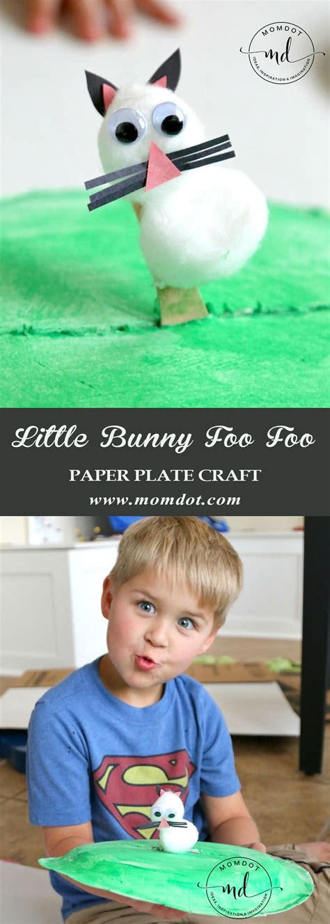 Little Bunny Foo Foo Paper Plate Craft - Momdot.com | Paper plate ...