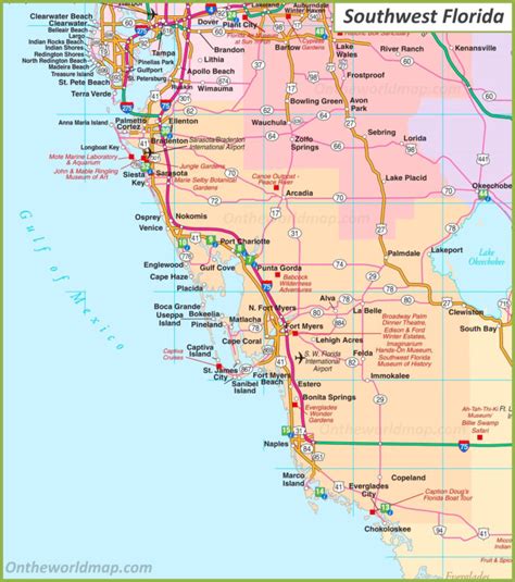 Map Of Southwest Florida Roblox | Maps Of Florida