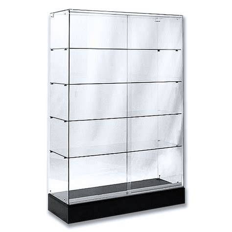 Frameless Economy Glass Wall Case 48"L - Store Fixtures Direct