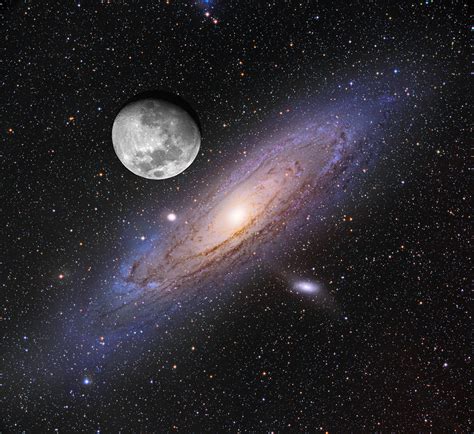 APOD: 2020 September 25 - Moon over Andromeda