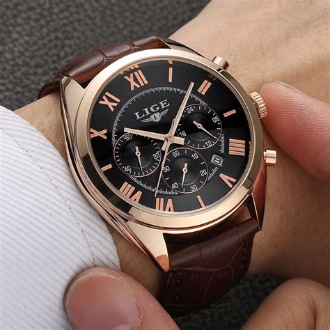 Aliexpress.com : Buy 2017 LIGE Brand Mens Dress Quartz Watch Men ...