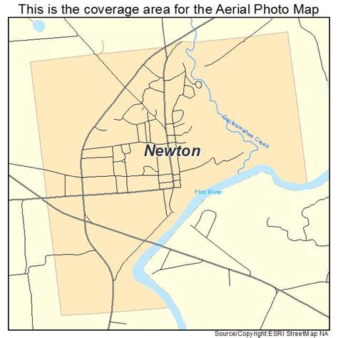 Aerial Photography Map of Newton, GA Georgia