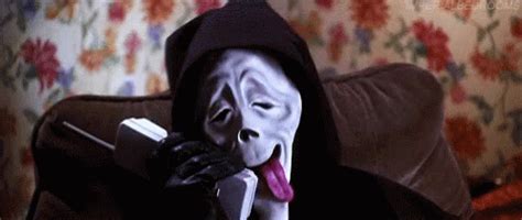 Scary Moviewasted Mask GIF - Scary Moviewasted Mask On The Phone ...