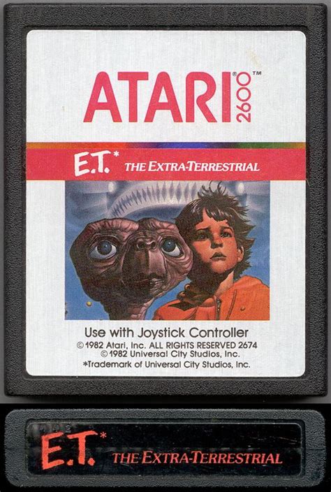 E.T. The Extra-Terrestrial (1982) Atari 2600 box cover art - MobyGames