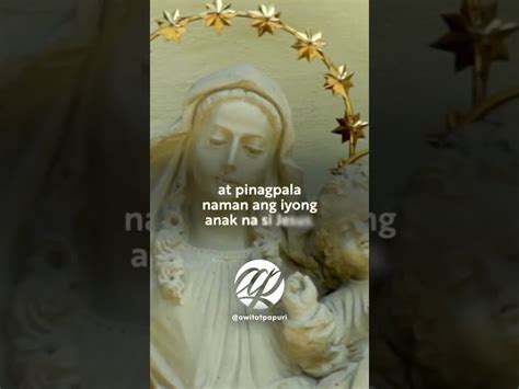 Aba Ginoong Maria #Shorts • Tagalog Hail Mary Prayer | Crossmap Videos PH