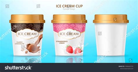 Ice Cream Cup Package Design Different Stock Vector (Royalty Free ...