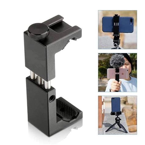 Smartphone Mobile Phone Metal Tripod Mount Adapter Holder ST-02S