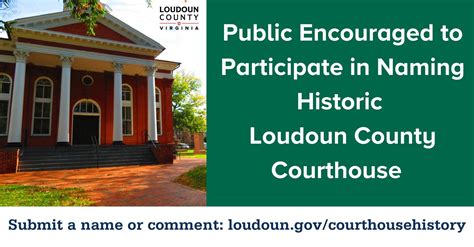 Public Encouraged to Participate in Naming of Historic Loudoun County ...