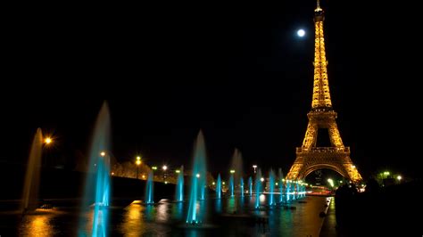 Background Night Eiffel Tower Wallpaper 8k uhd tv 16 9 ultra high ...