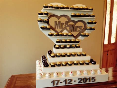 Mr & Mrs Ferrero Rocher Pyramid sweet stand | Personalized wedding, The ...