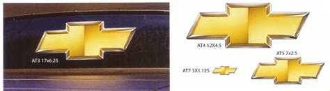 Chevrolet Gold Truck Bowtie Decals