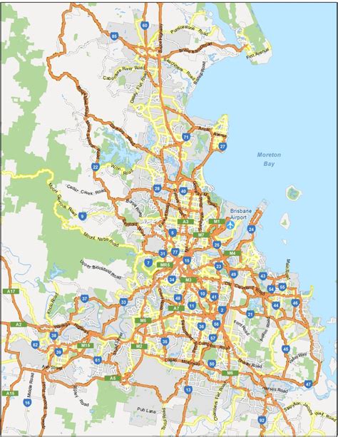 Map of Brisbane, Australia - GIS Geography