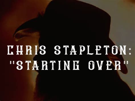 LISTEN NOW: Chris Stapleton Releases "Starting Over", New Album in the ...