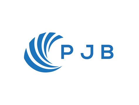 PJB letter logo design on white background. PJB creative circle letter ...