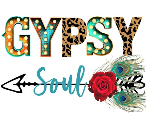 Gypsy Soul PNG download digital download Instant Download | Etsy