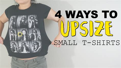 Four Ways to Make a Too-Small T-Shirt Bigger