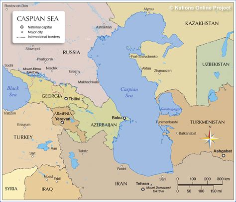 Map of the Caspian Sea - Nations Online Project