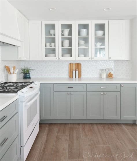 Centsational Remodel Features White and Gray Kitchen Cabinets | Diy ...