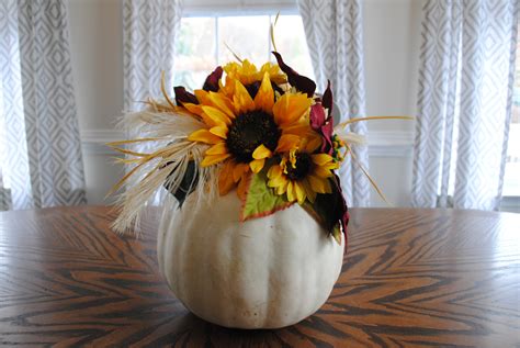 DIY Floral Pumpkin Centerpiece