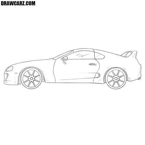 Mazda Rx7 Side View Drawing - Jualan Mobil