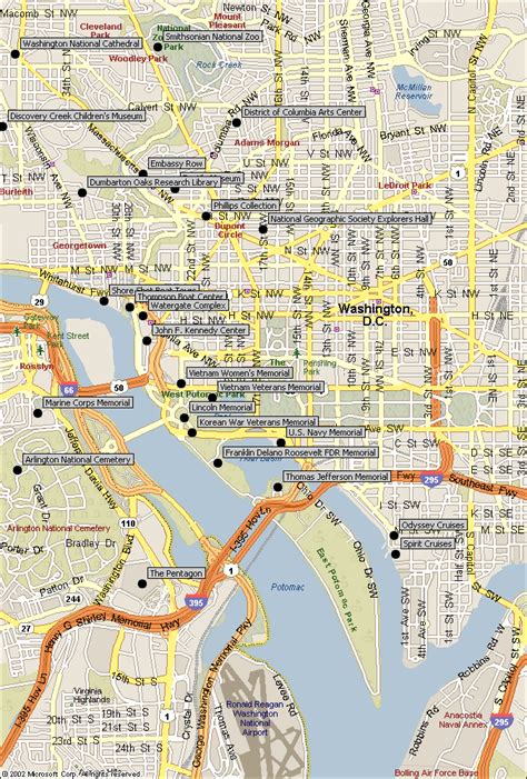 Washington Dc 3 D Map - London Top Attractions Map