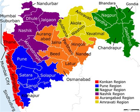 List of Districts in Maharashtra | District Map | Area | Population ...