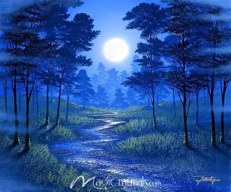 Forest Moon Wallpaper Wall Mural by Magic Murals