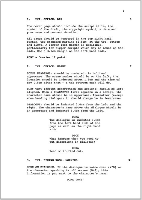 How to format a screenplay | Australian Writers' Centre