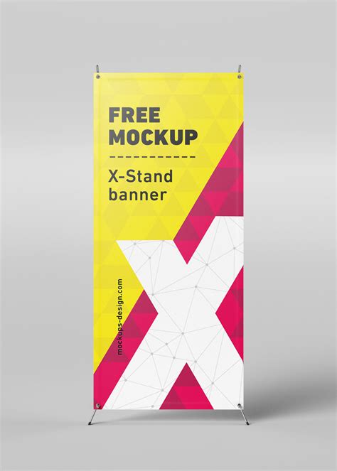 Free X-Stand Banner Mockup (PSD)