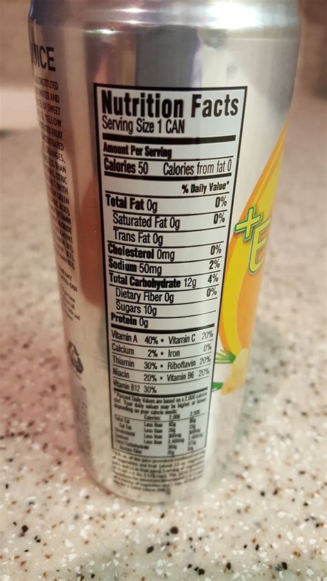 V8 Energy Drink Nutrition Facts – Blog Dandk