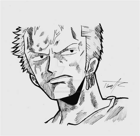 Zoro Drawing by kinggogeta123 on DeviantArt