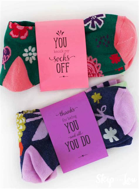 You Knock my Socks Off Thank You Gift | Skip To My Lou