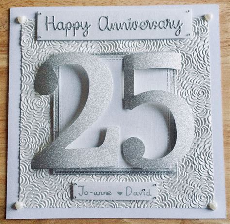 #25thanniversary #silverwedding | Silver wedding, 25th anniversary, Cards