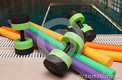 Aqua Aerobics Equipment Royalty Free Stock Photography - Image: 13926587