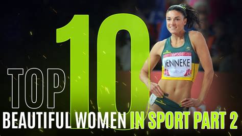 Top 10 Most Beautiful Women in Sports. Part 2. - YouTube