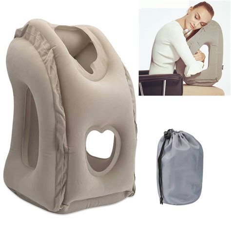 Inflatable Travel Pillow for Airplanes, SGODDE Comfortable Ergonomic ...