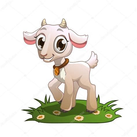 Cute cartoon goat — Stock Vector © lilu330 #62270281