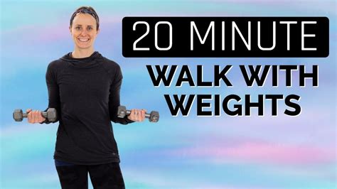 20 Minute Walk At Home with Weights- Workout with Jordan - YouTube ...