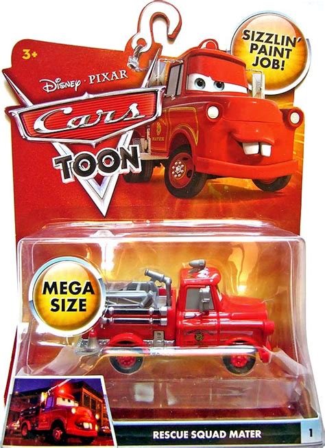 Tomica Disney C-35 CARS Mater TOON RESCUE SQUAD Fire Engines Diecast ...