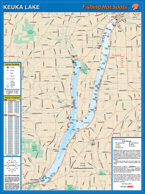 Keuka Lake Fishing Map