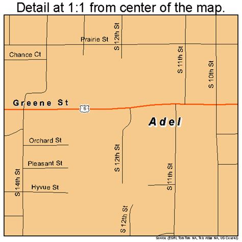 Adel Iowa Street Map 1900505