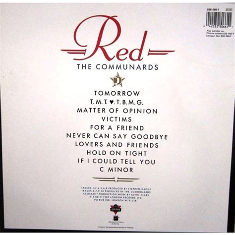 Red by The Communards, LP with vinyl59 - Ref:115879724