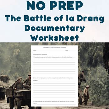 NO PREP The Battle of Ia Drang Documentary Worksheet by Fueled by Coffee