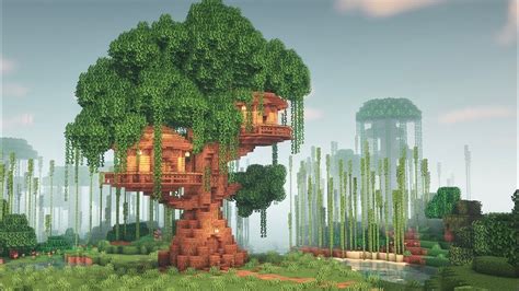 Minecraft | How to Build a Treehouse (#1) | Minecraft tree, Minecraft ...